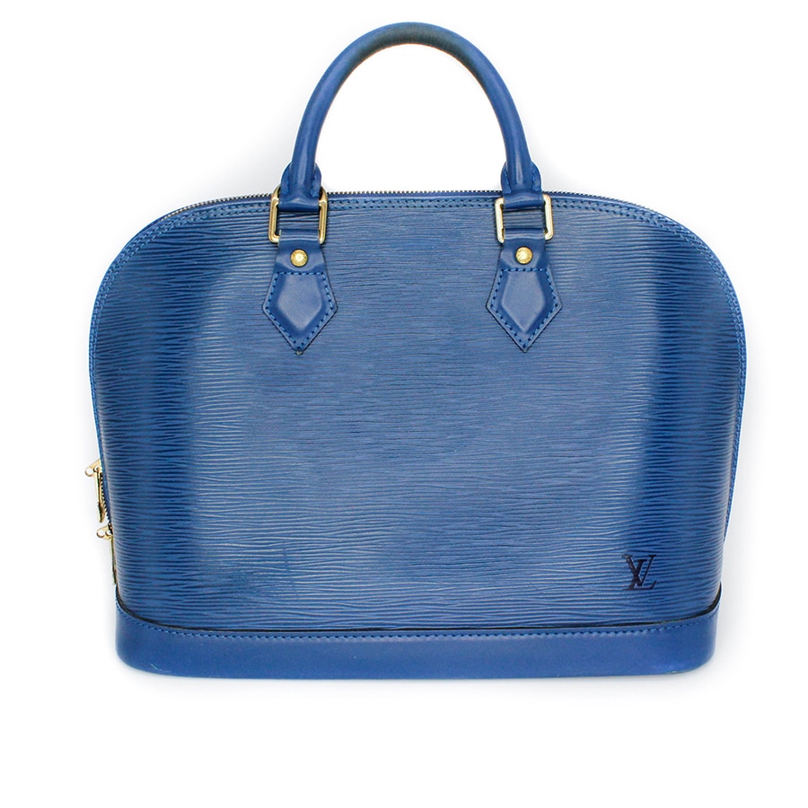 Louis Vuitton Alma Blue Epi Leather Handbag