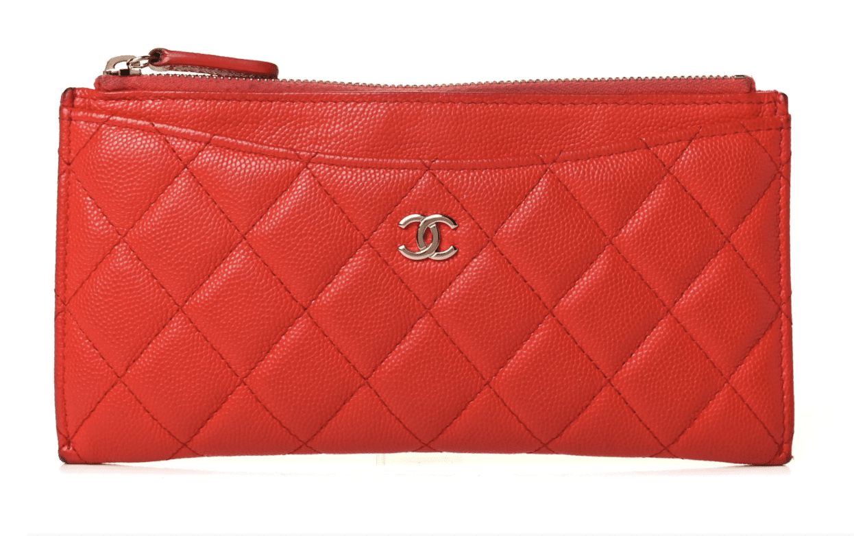 chanel medium zip wallet
