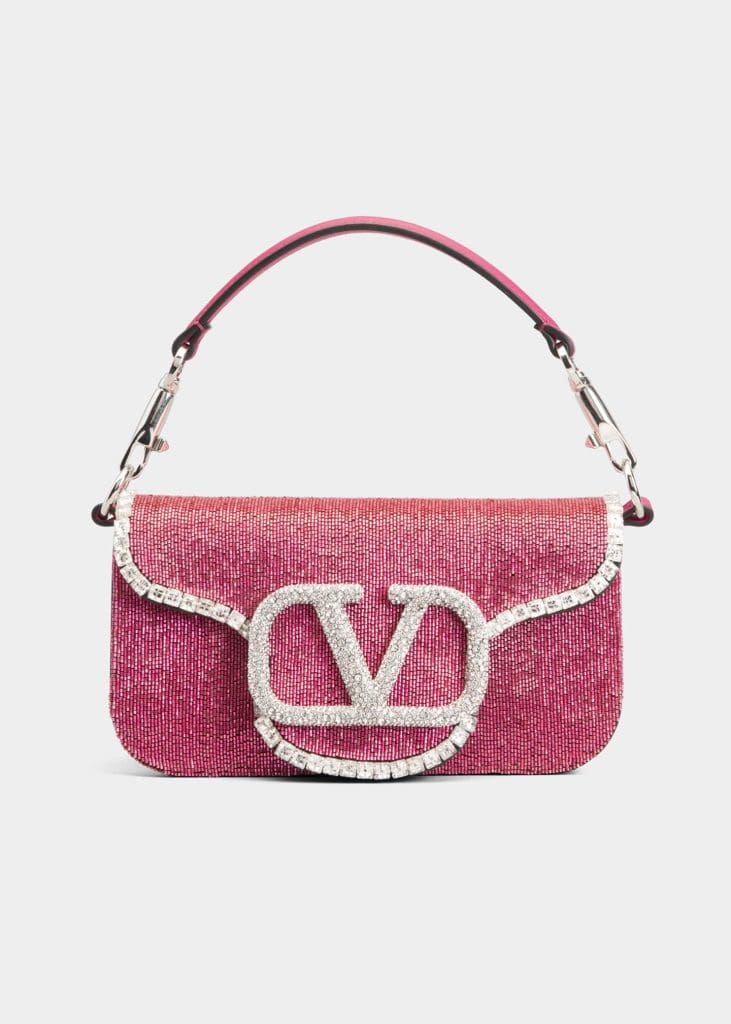 valentino crystal bag loco pink