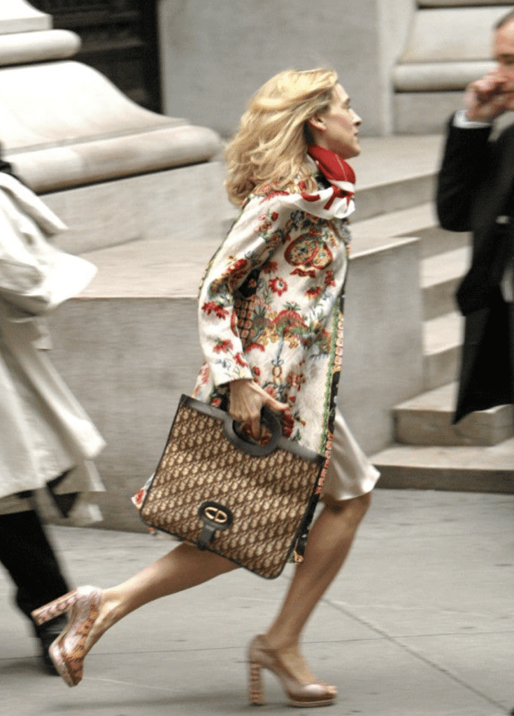 carrie bradshaw christian dior tote bag